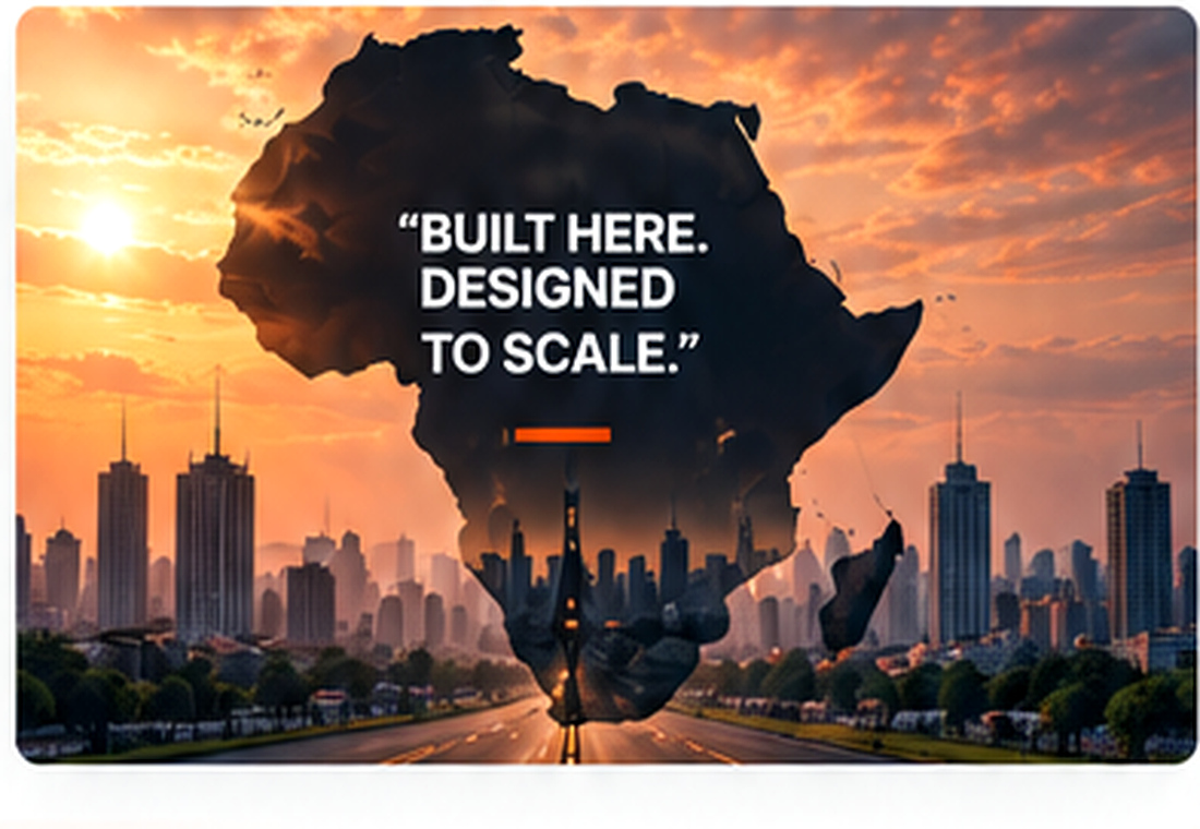 Africa — built here, designed to scale